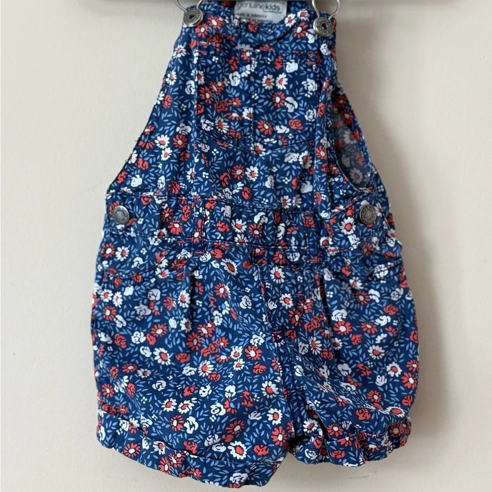 Charming Floral Diaper Cover in Blue
